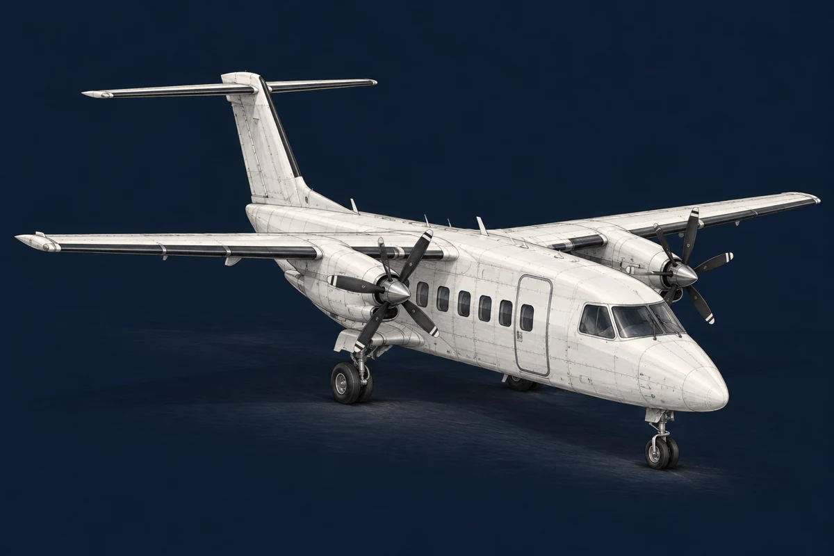 Cessna SkyCourier — aviation drawing with landing gear extended